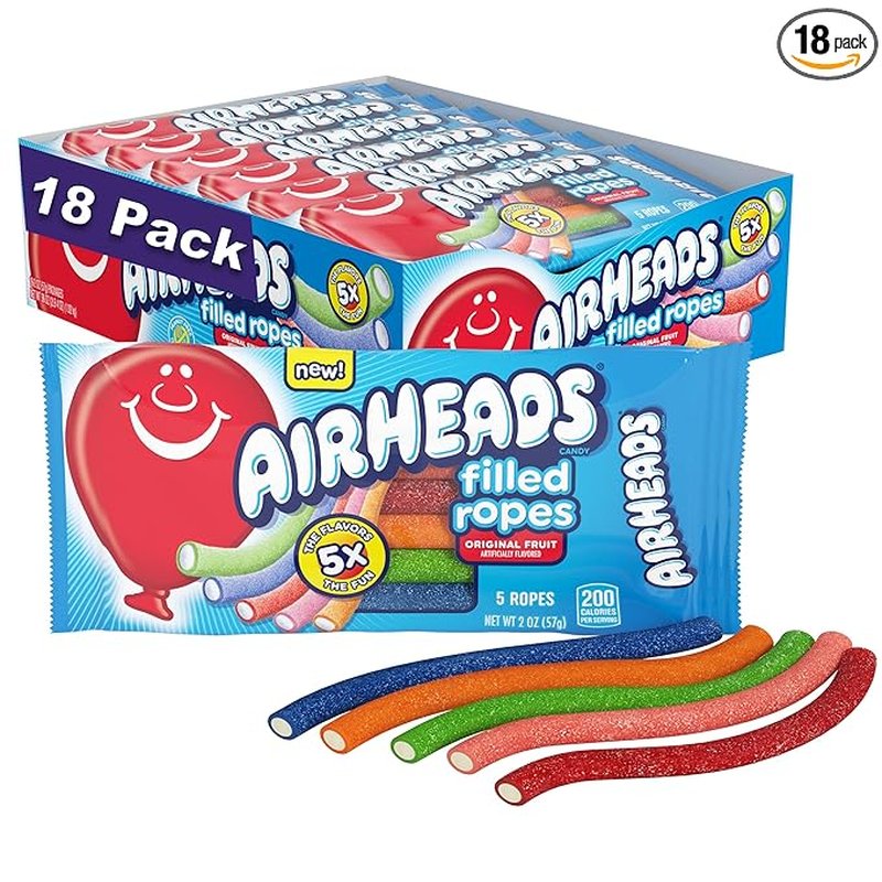 Airheads Soft Filled Ropes 2oz Packs wholesale candy/snack retail distribution