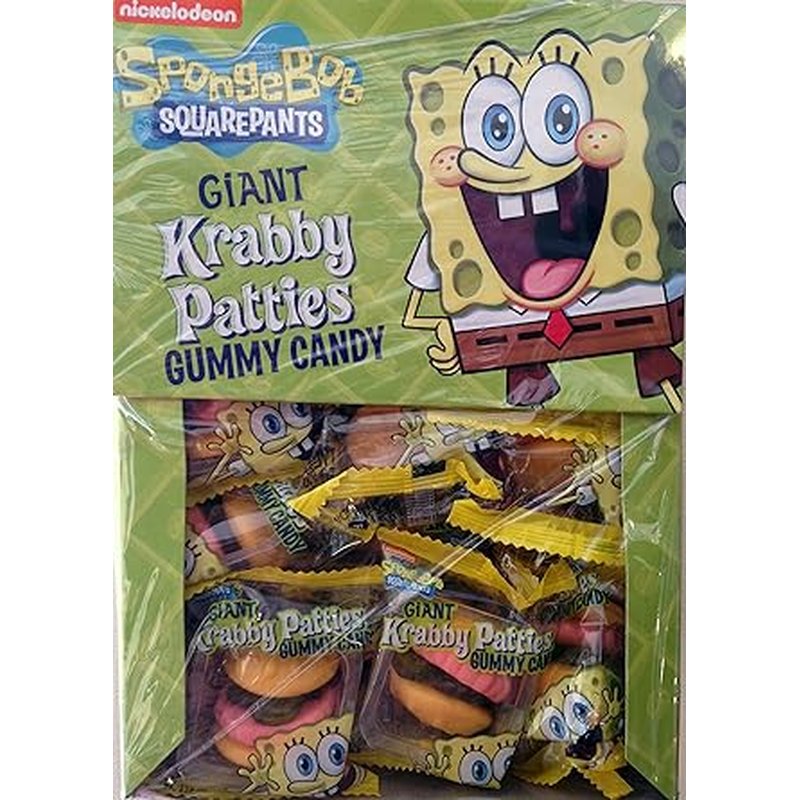 SpongeBob Giant Krabby Gummies 36 Count Box wholesale candy/snack retail distribution