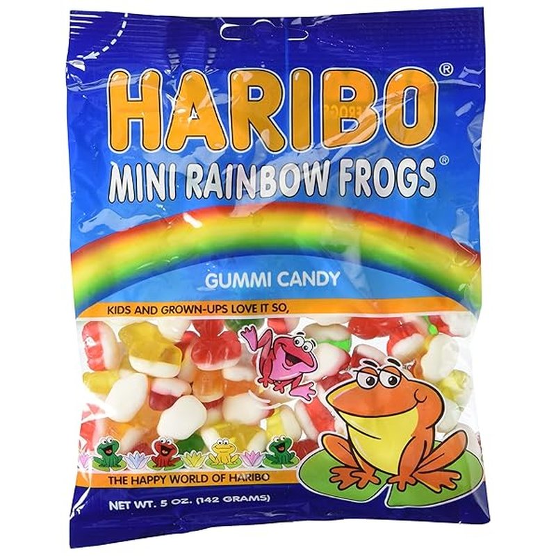 Haribo Mini Rainbow Frogs Gummy Candy 5 Oz wholesale candy/snack retail distribution