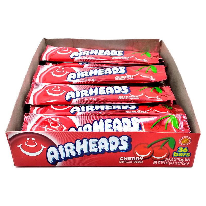 Airheads Halloween Trick or Treat Candy Cherry Flavor 36 Count wholesale candy/snack retail distribution