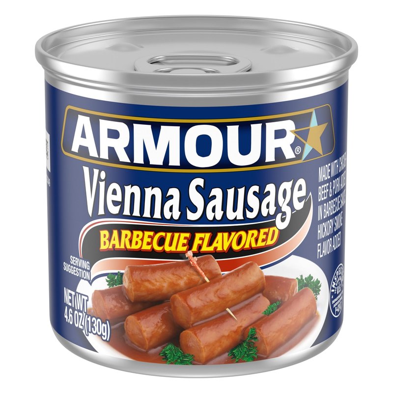 Armour Star Barbecue Flavored Vienna Sausages 4.6 oz can wholesale grocery retail distribution