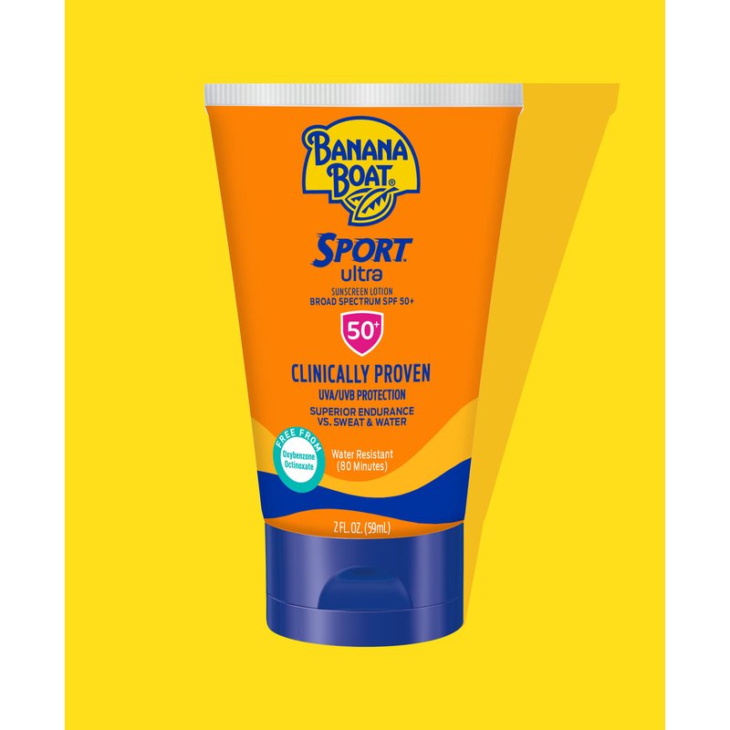 Banana Boat Sport Ultra Lotion SPF 50+ Travel Size 2oz sunscreen wholesale banana boat 2oz spf50 sport 12 retail distribution