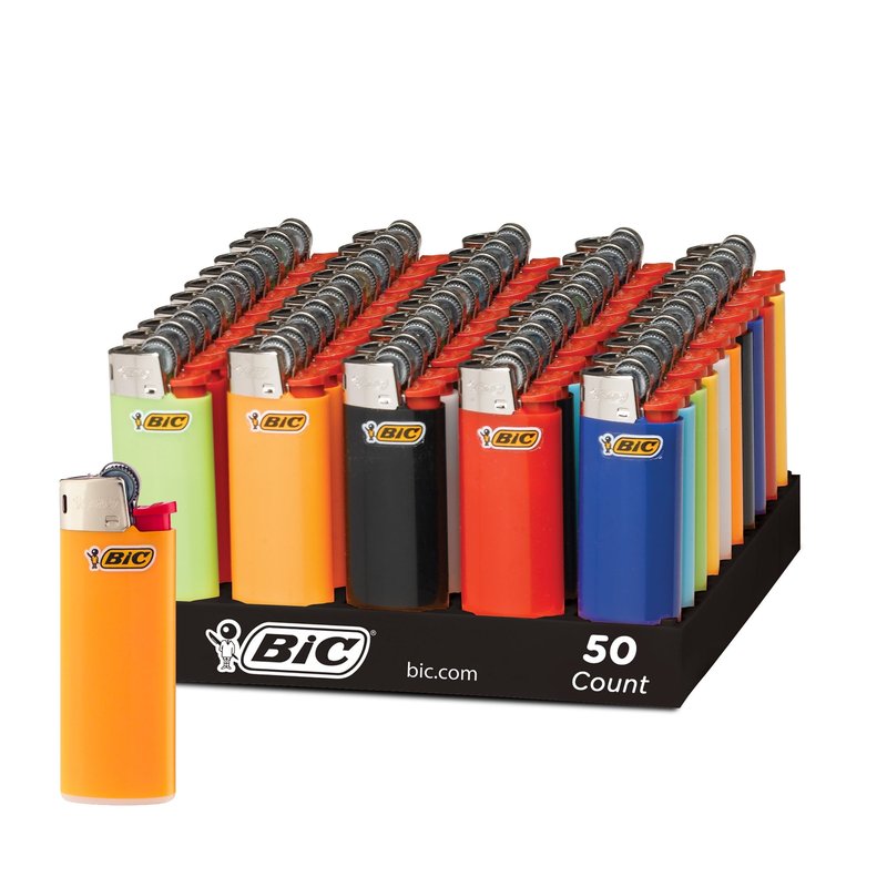 Bic Mini Lighters 50Pk premium disposable lighters wholesale lighters retail distribution