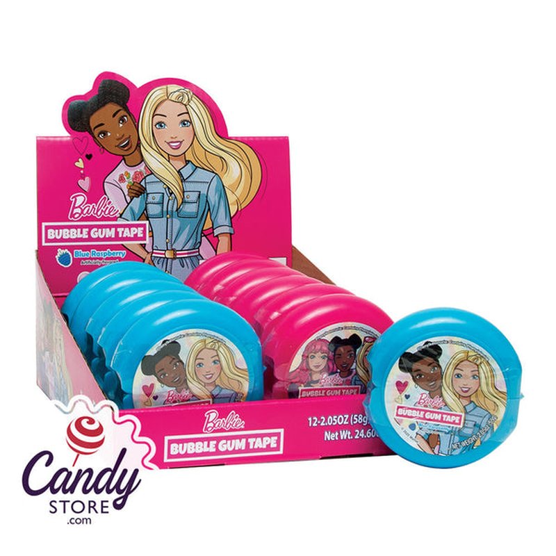 Barbie Bubble Gum Tape 12 Count wholesale candy/snack retail distribution