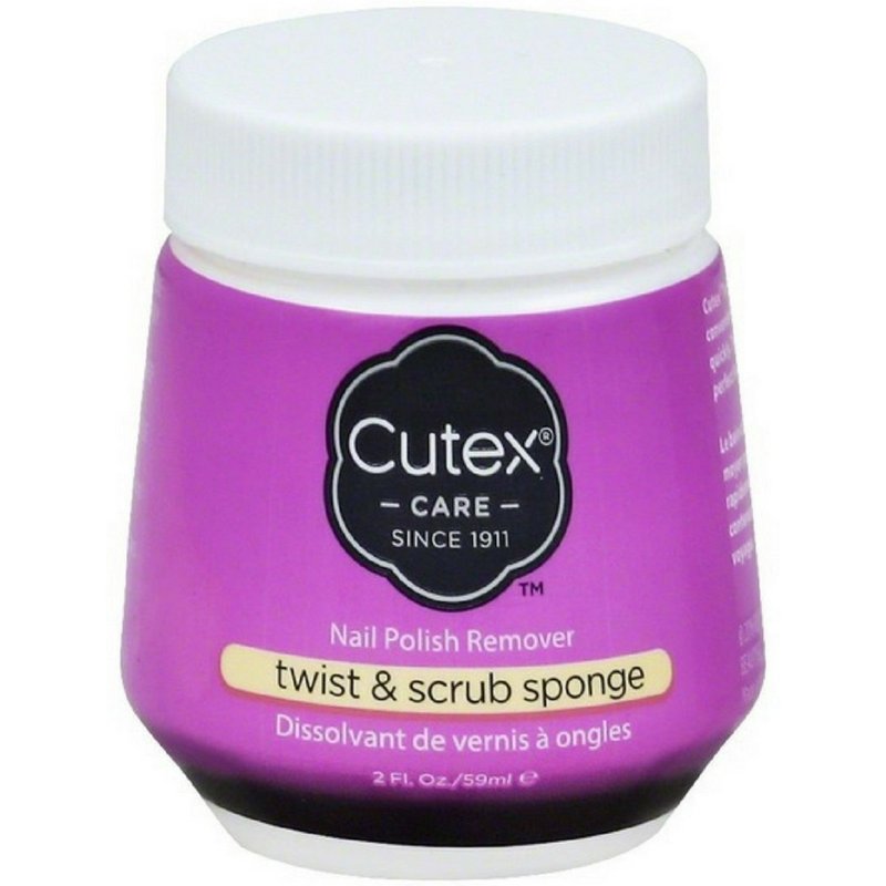 Cutex Nail Polish Remover Twist & Scrub Sponge 1.75 oz wholesale cutex nail polish remover 2oz retail distribution