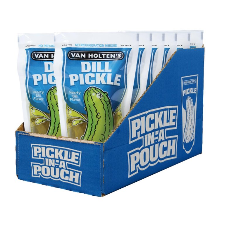 Van Holten's Jumbo Dill Pickle-In-A-Pouch 12 Pack wholesale grocery retail distribution