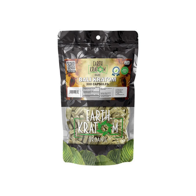 Earth Kratom 300ct Capsules 195g wholesale kratom powder retail distribution
