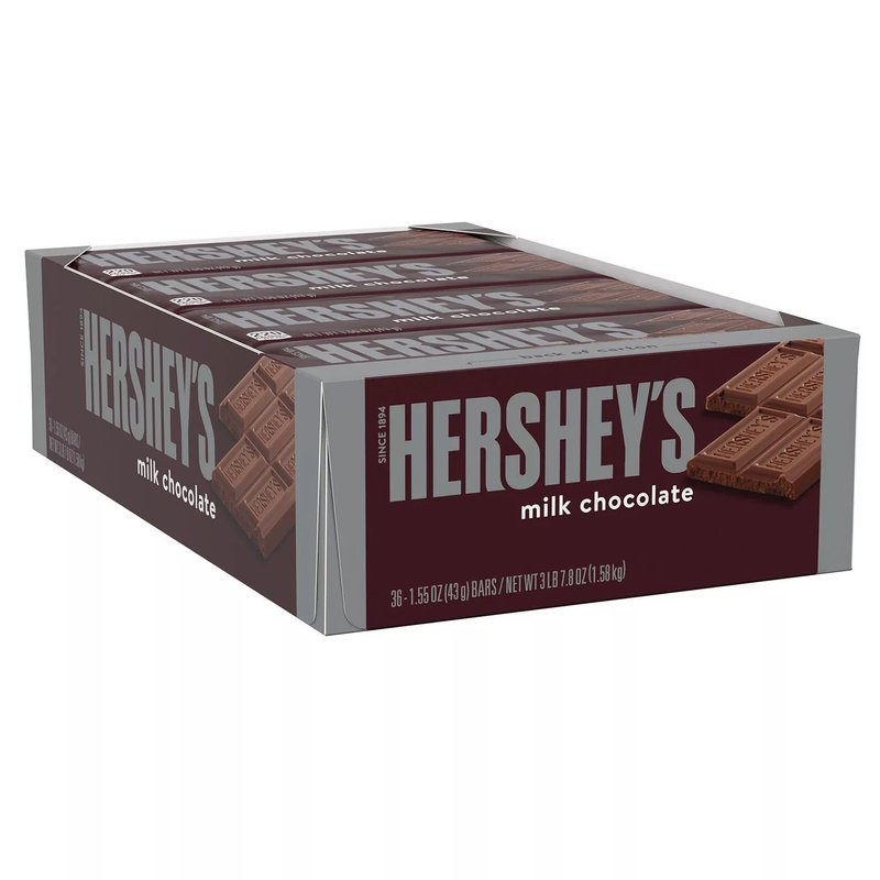 Hershey Milk Chocolate Bars 36 Count wholesale candy/snack retail distribution