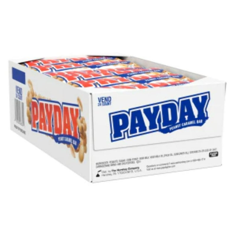 Hershey Payday Peanut Caramel Bar 24 Count wholesale candy/snack retail distribution