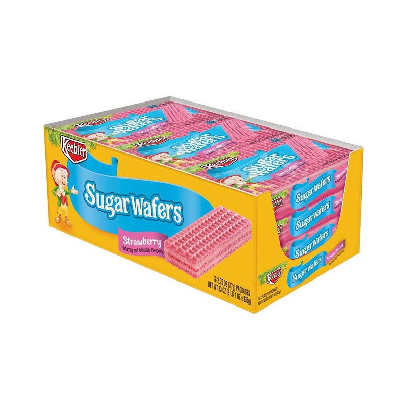 Uncle Al's Strawberry Sugar Wafers 2.75 oz pack wholesale candy/snack retail distribution