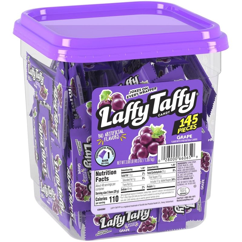Laffy Taffy Grape 145 Ct wholesale candy/snack retail distribution