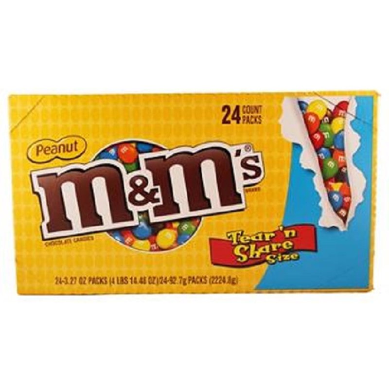 Mars M&M King Size Peanut 24 Ct wholesale candy/snack retail distribution