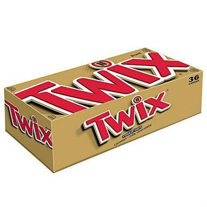 Mars Twix Caramel Bars 36 Ct wholesale candy/snack retail distribution