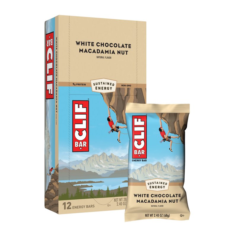 Clif Bar White Chocolate 12 Count wholesale candy/snack retail distribution