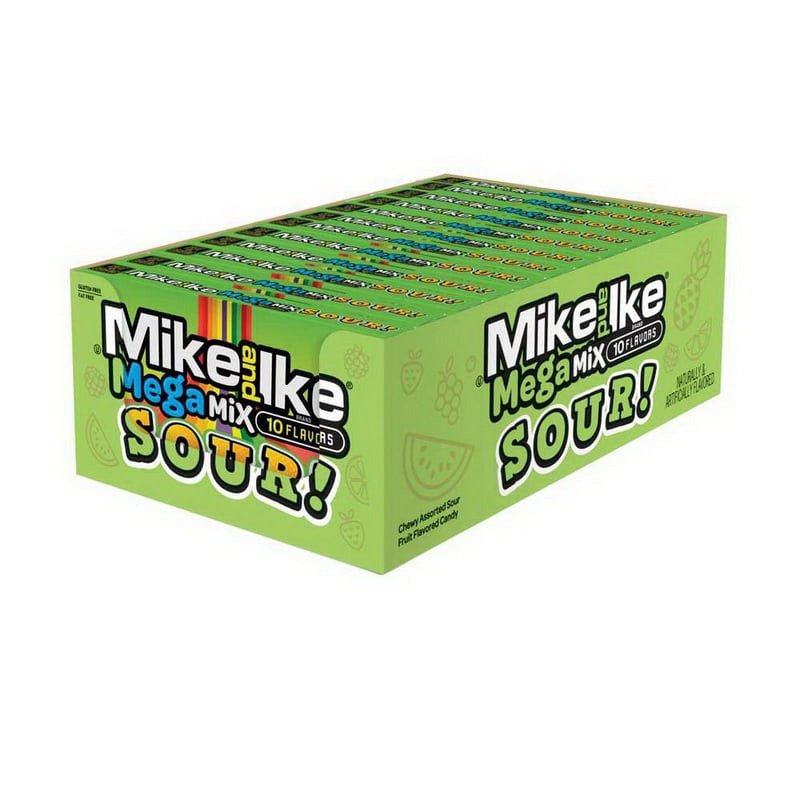 Mike and Ike Mega Mix Sour Box 5 Oz wholesale candy/snack retail distribution