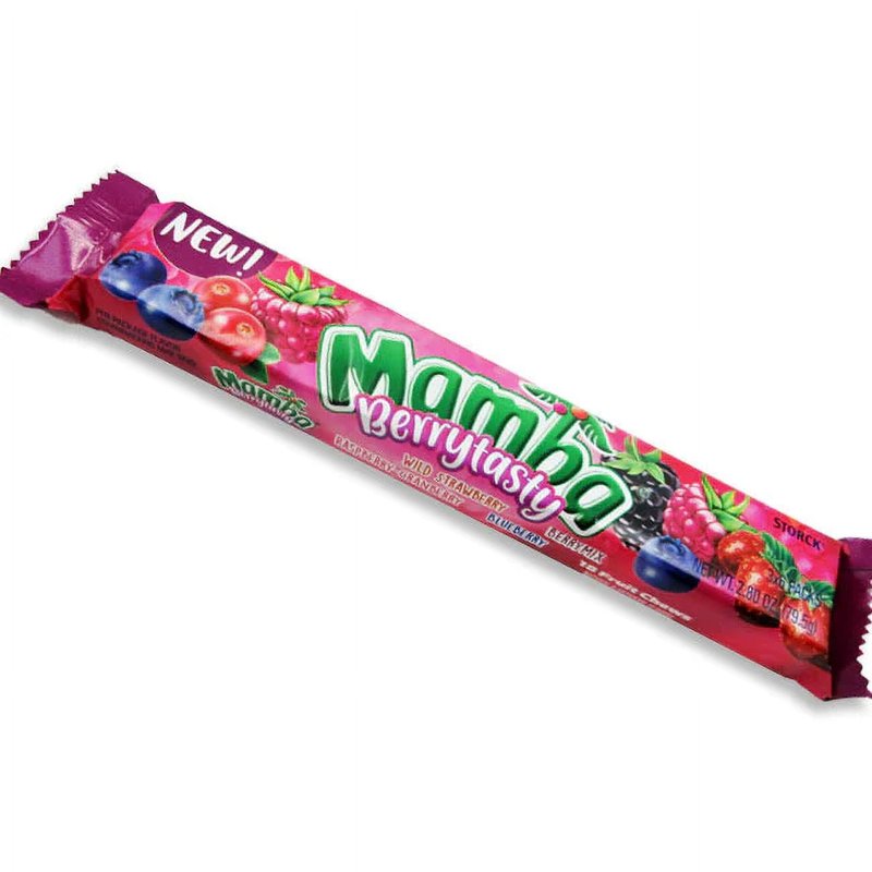 Mamba Berry Tasty Fruit Chews 2.80 Oz wholesale candy/snack retail distribution