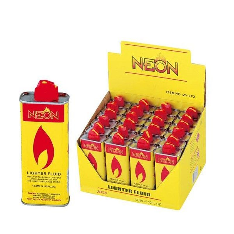 Neon Lighter Fluid 133ml premium quality wholesale lighters retail distribution