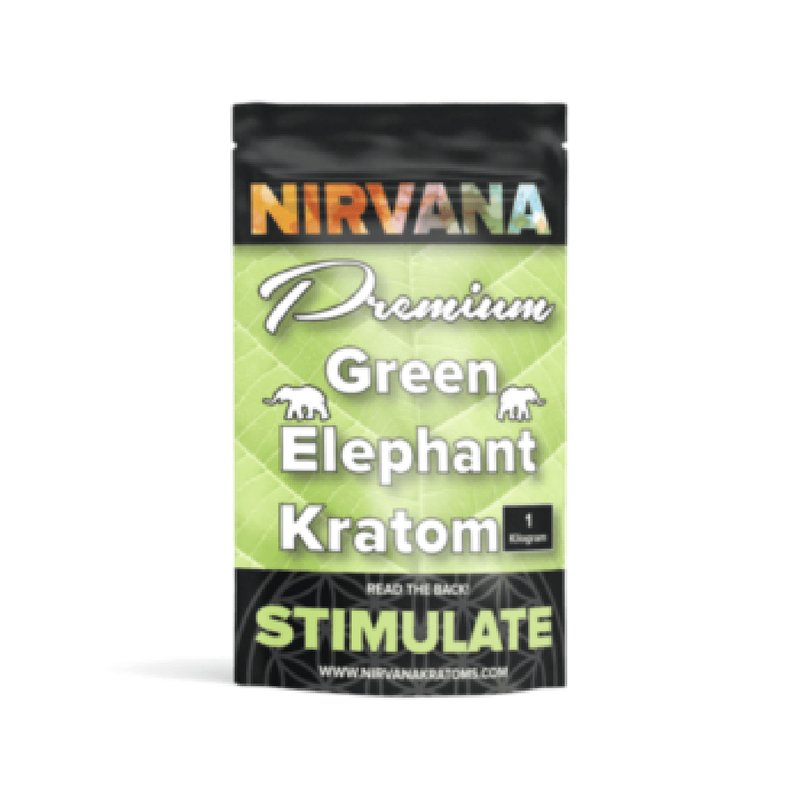 Nirvana Green Elephant Kratom Powder 1kg wholesale nirvana retail distribution