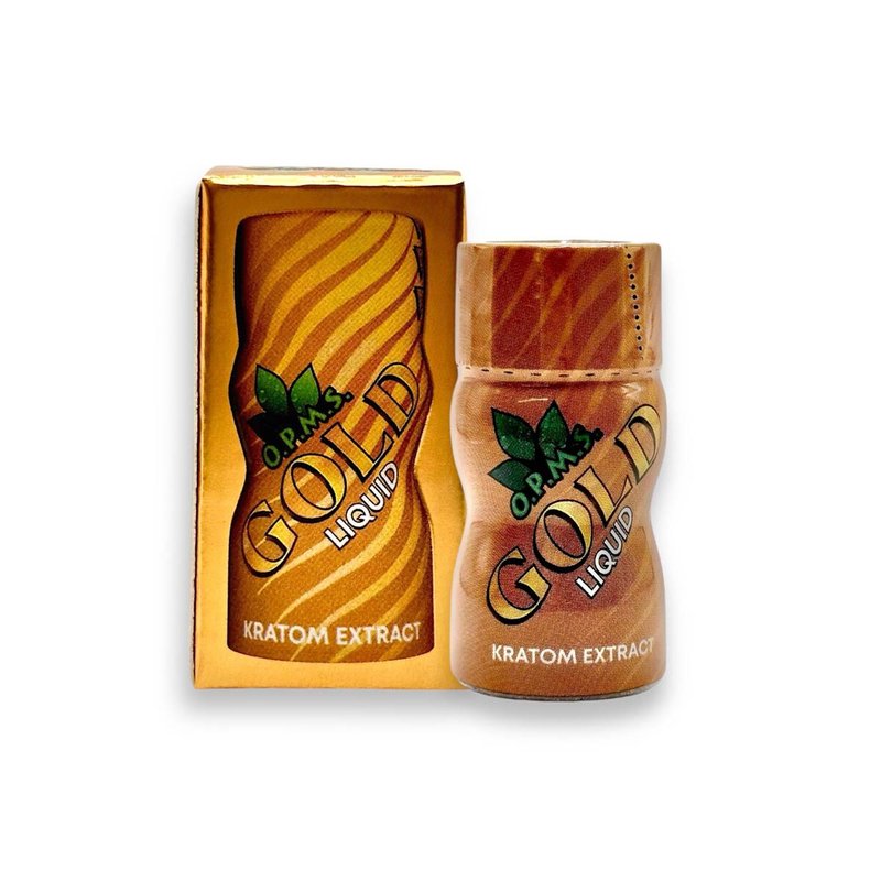 OPMS Gold Liquid Kratom Extract Shot 8.8ml wholesale opms gold kratom retail distribution
