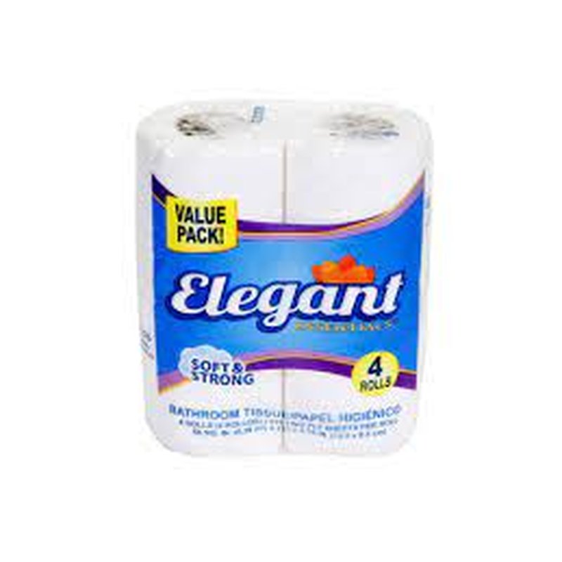 Elegant Bathroom Tissue 4-Pack soft absorbent toilet paper wholesale household retail distribution