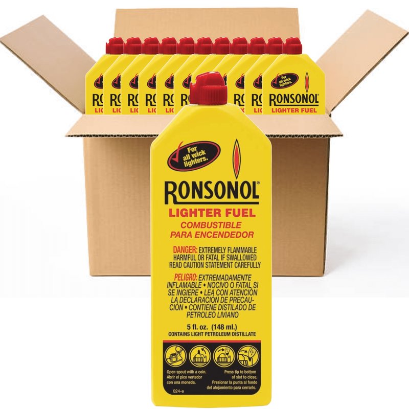 Ronsonol Lighter Fuel 5oz 12-pack wholesale lighters retail distribution