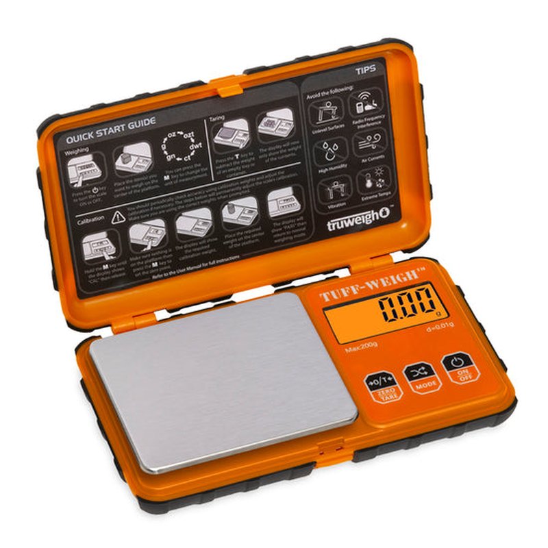 Truweigh Tuff-Weigh Digital Mini Scale 200g capacity 0.01g precision wholesale tw tuff weigh scale 200g x .01 retail distribution