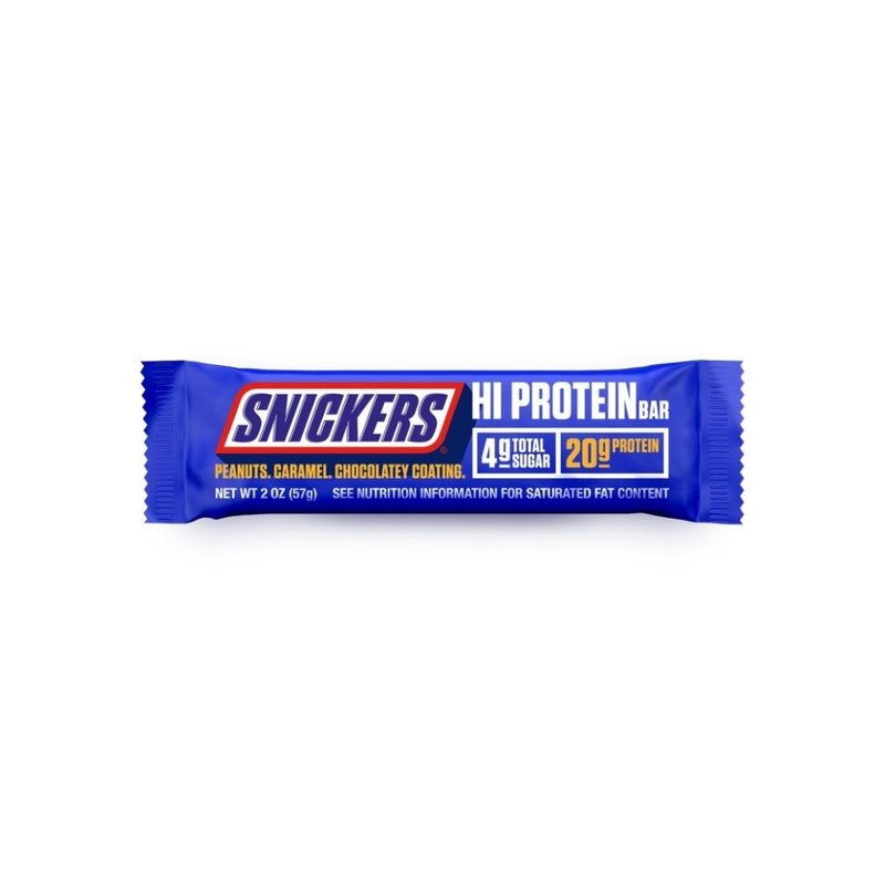 Mars Snickers Hi Protein Peanut Bars 2.01 oz wholesale candy/snack retail distribution