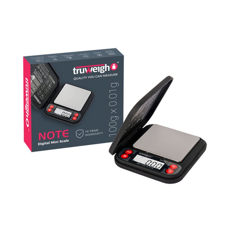 Truweigh Note Digital Mini Scale 100g x 0.01g portable wholesale tw note digital mini scale ea retail distribution