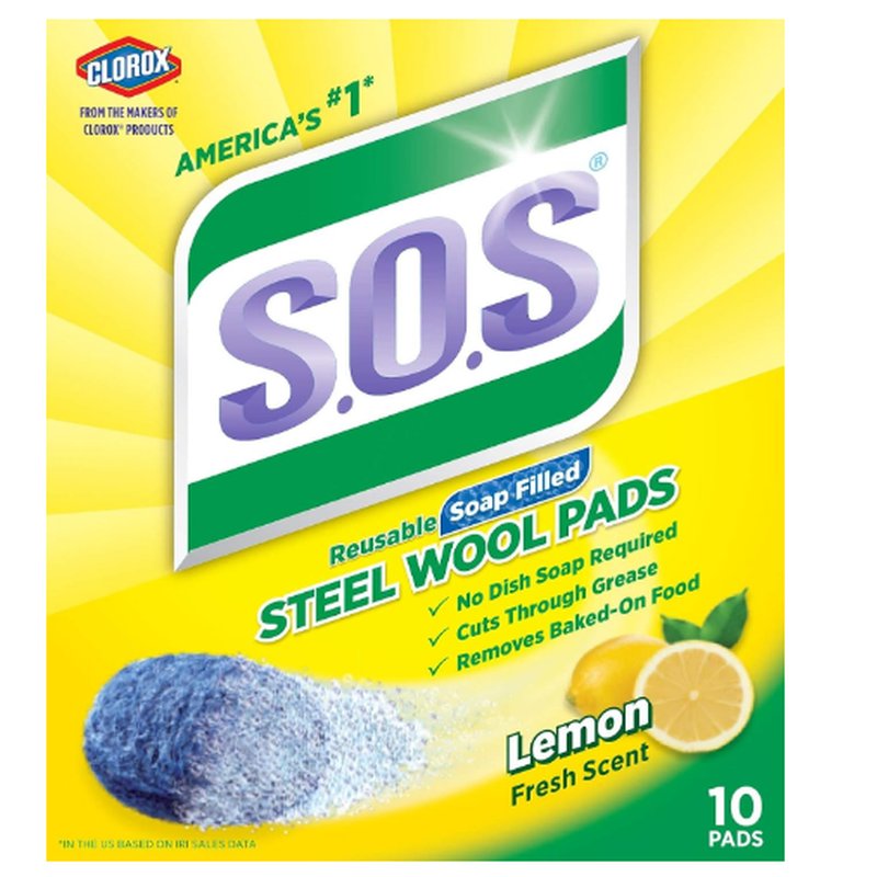 S.O.S Steel Wool Soap Pads 10 Count wholesale grocery retail distribution