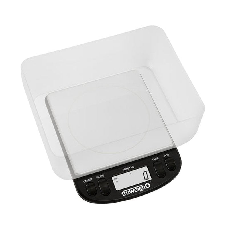 Truweigh Intrepid Series Black Compact Bench Scale with Bowl 10kg x 1g wholesale tw interpid series 10kg x 1gea retail distribution