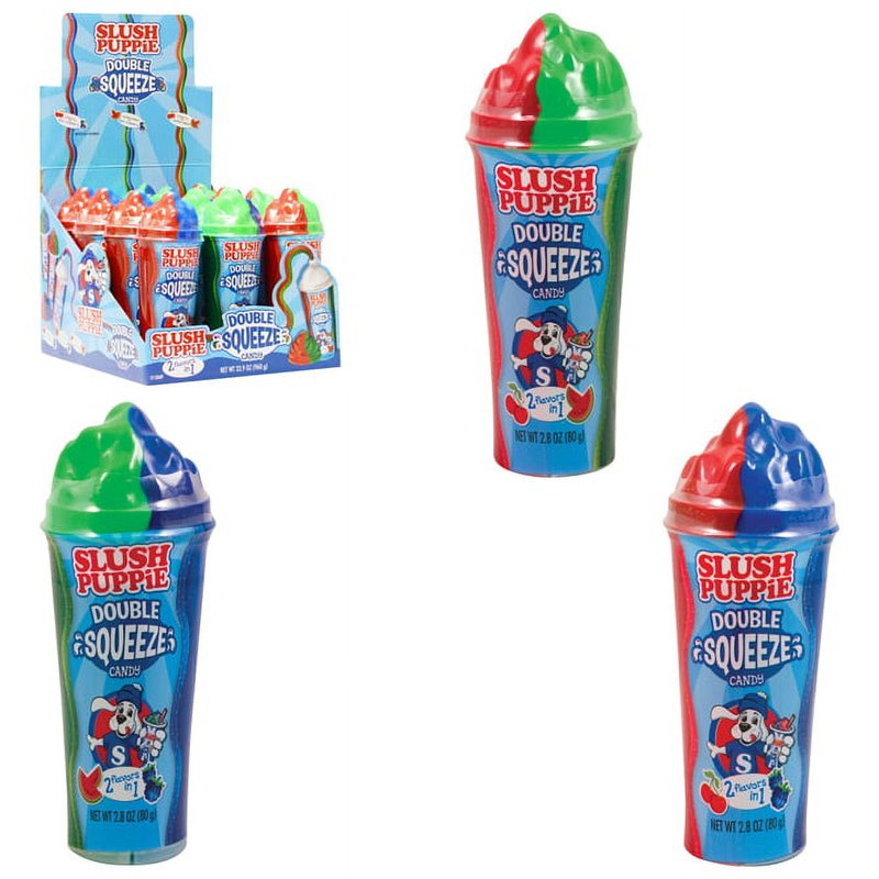 Slush Puppie Double Squeeze candy 12 Count Box wholesale candy/snack retail distribution