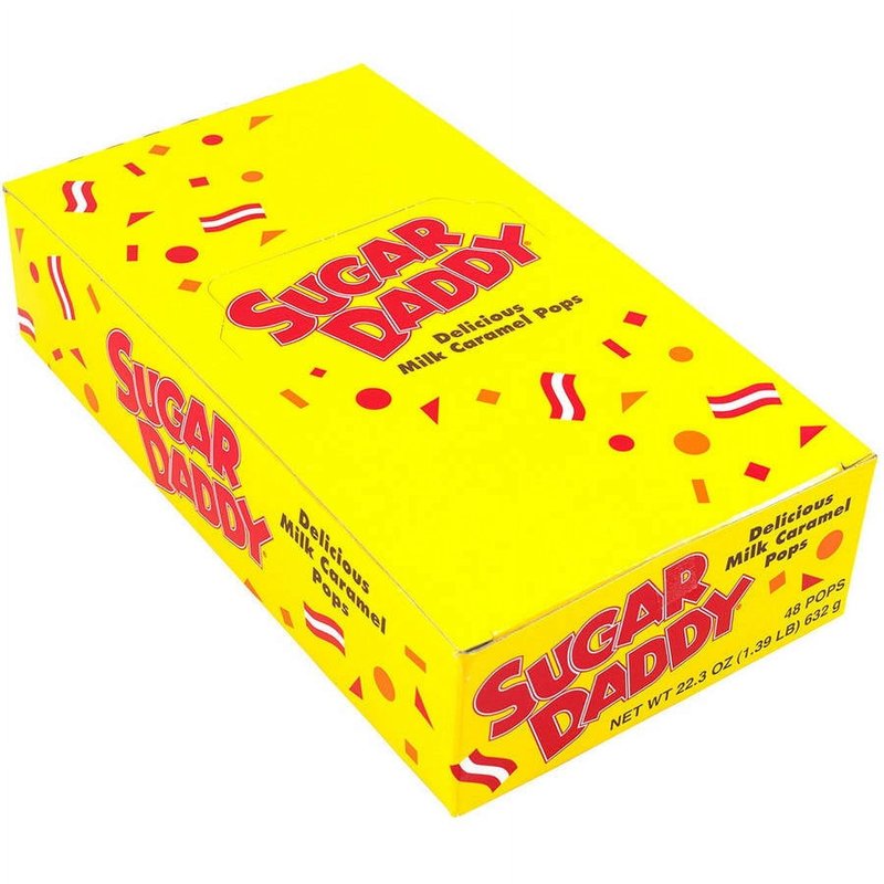 Sugar Daddy Caramel Lollipops 22.3 oz 48 Count Box wholesale candy/snack retail distribution