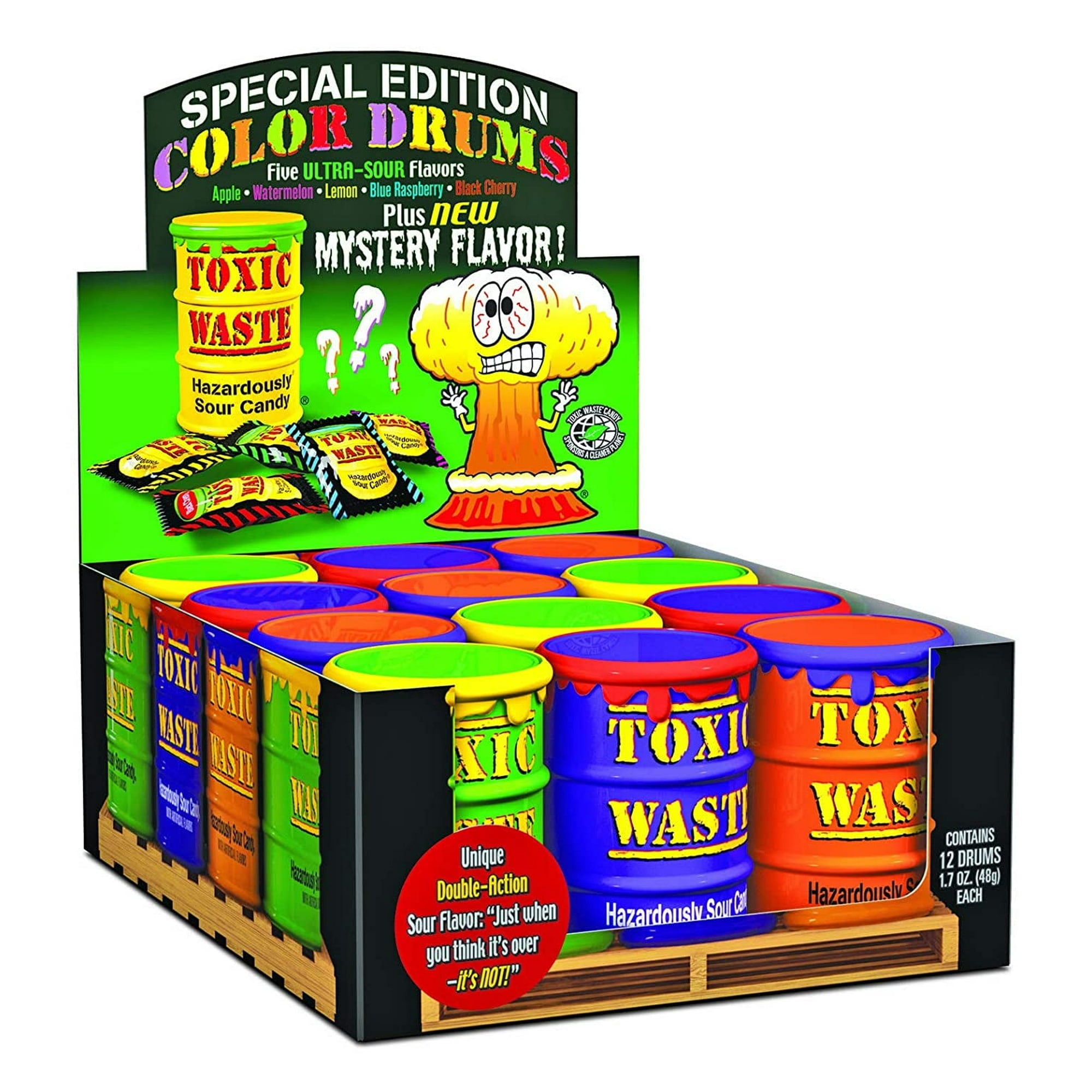 Toxic Waste S/E Color Drums 1.7 Oz / 12 Ct