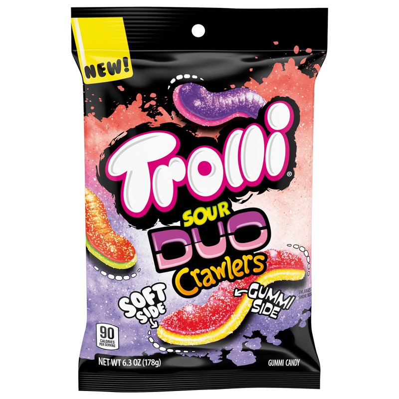 Trolli Sour Duo Crawlers 6.3 Oz wholesale candy/snack retail distribution