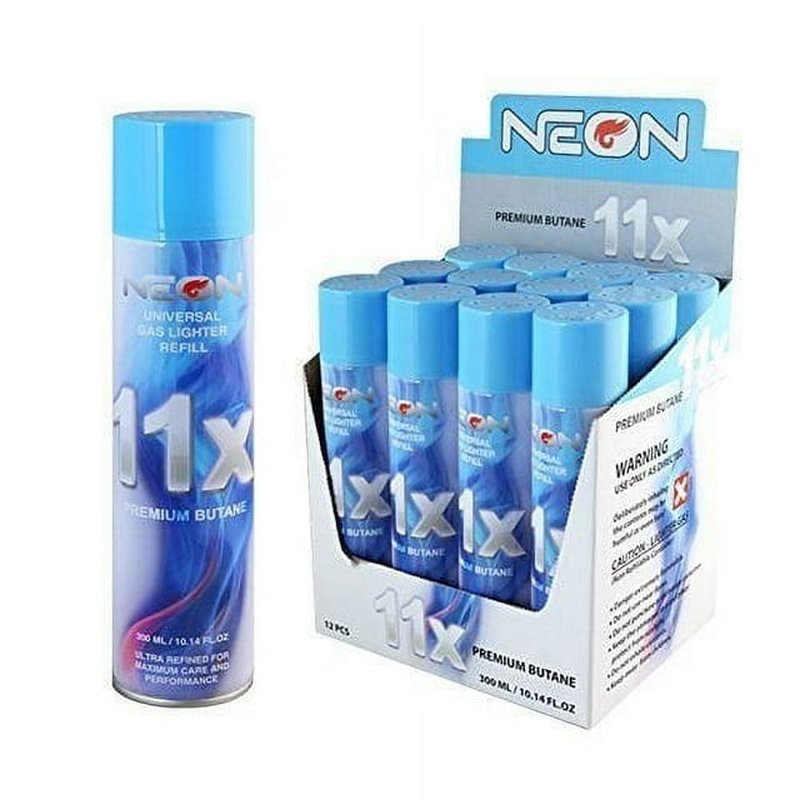 Neon 11X Butane 300Ml 12Ct wholesale lighters premium lighter fuel retail distribution