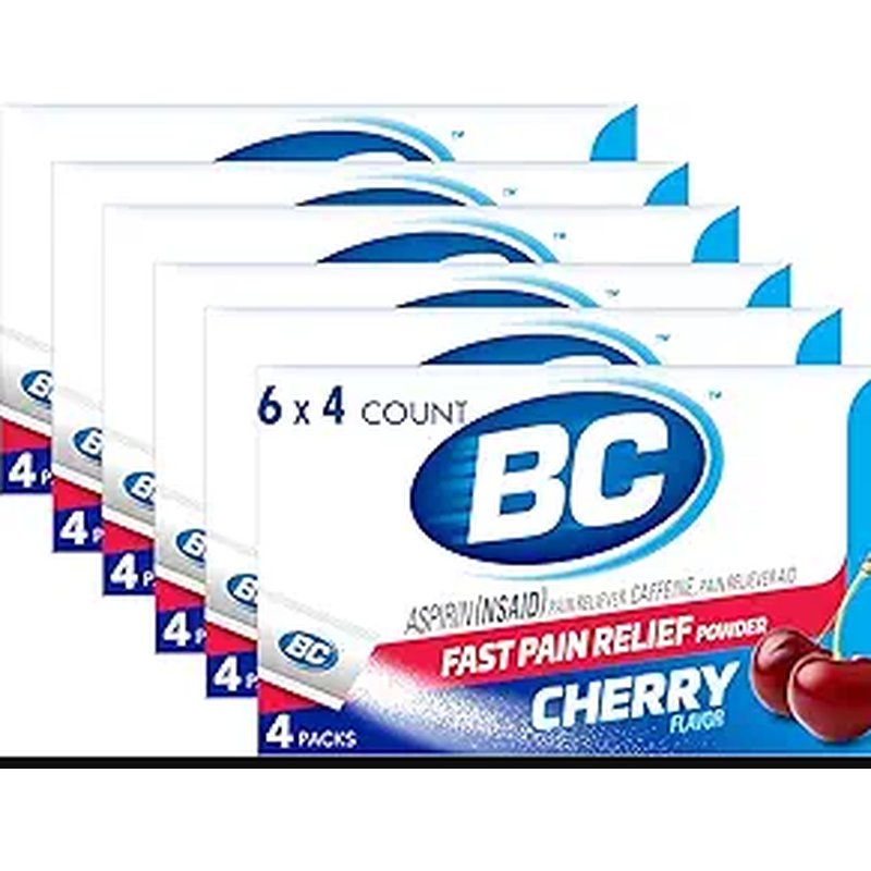 BC Cherry Pain Relief Powder 4-Pack 6 Count wholesale health&beauty retail distribution