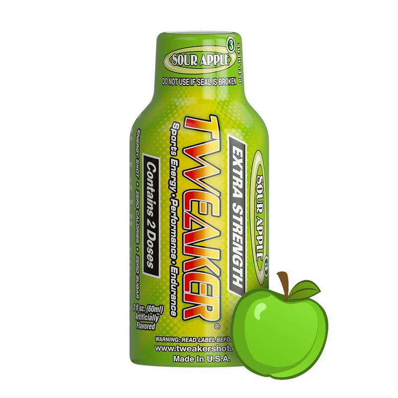 Tweaker Energy Shot Extra Strength 12-Pack Sour Apple Flavor wholesale energy shot retail distribution