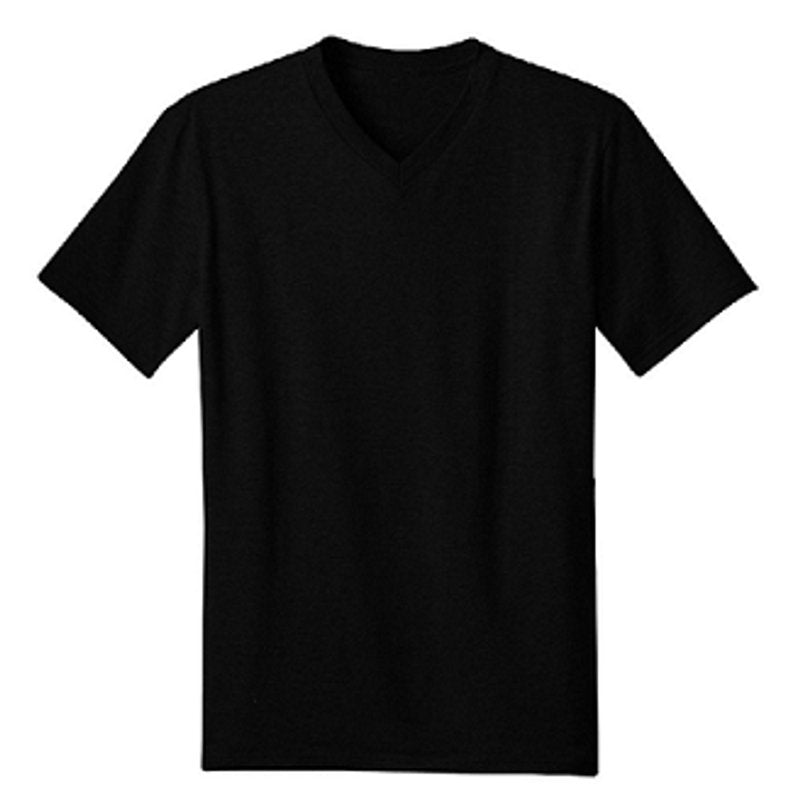 Harlem Brand Black V-Neck T-Shirts 6-Pack premium cotton wholesale shirt retail distribution