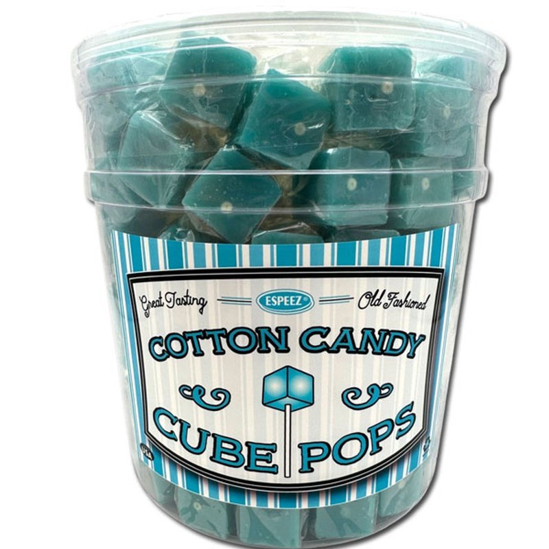 Cube Pops Cotton Candy 100 Count wholesale candy/snack retail distribution