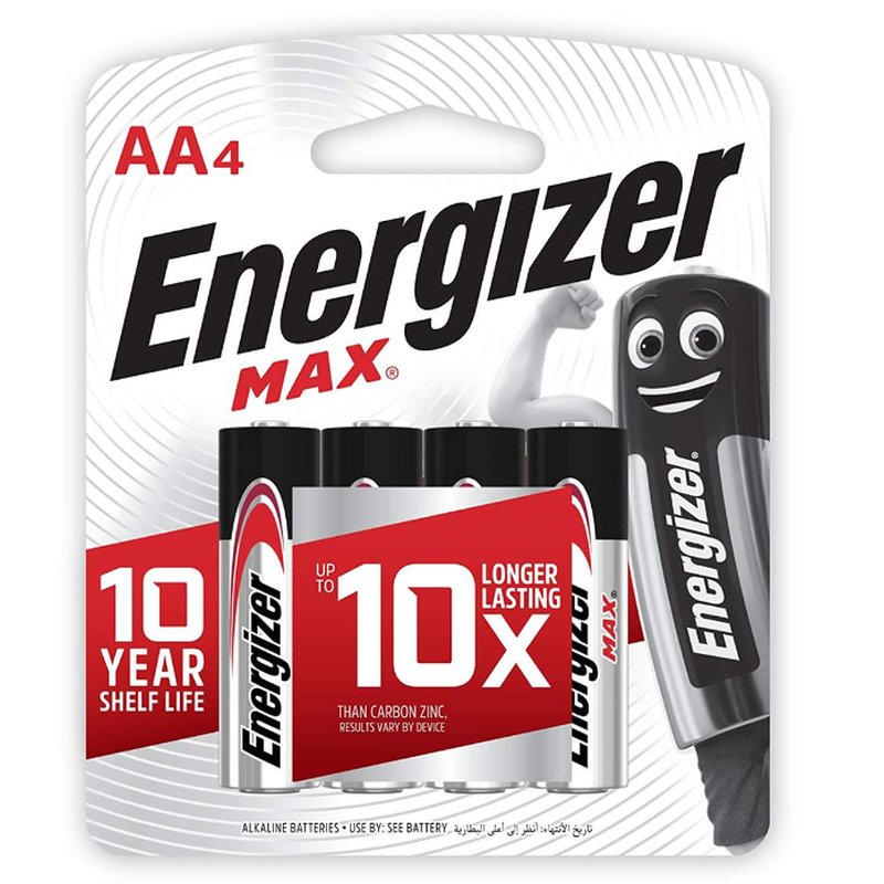 Energizer E91BP4 Max Alkaline AA Battery 4 Pack wholesale health&beauty retail distribution