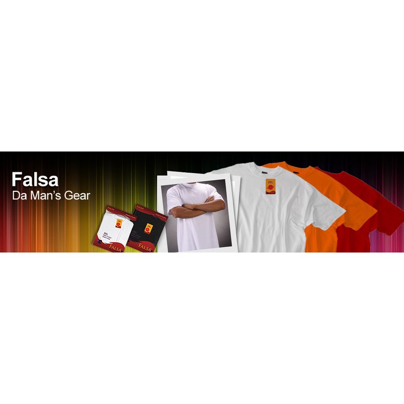 FALSA Extra Long T-Shirt 100% Ring-Spun Cotton wholesale shirt retail distribution