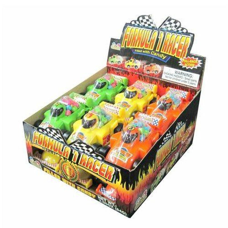 Formula 1 Racer Candy 12 Count wholesale candy/snack retail distribution