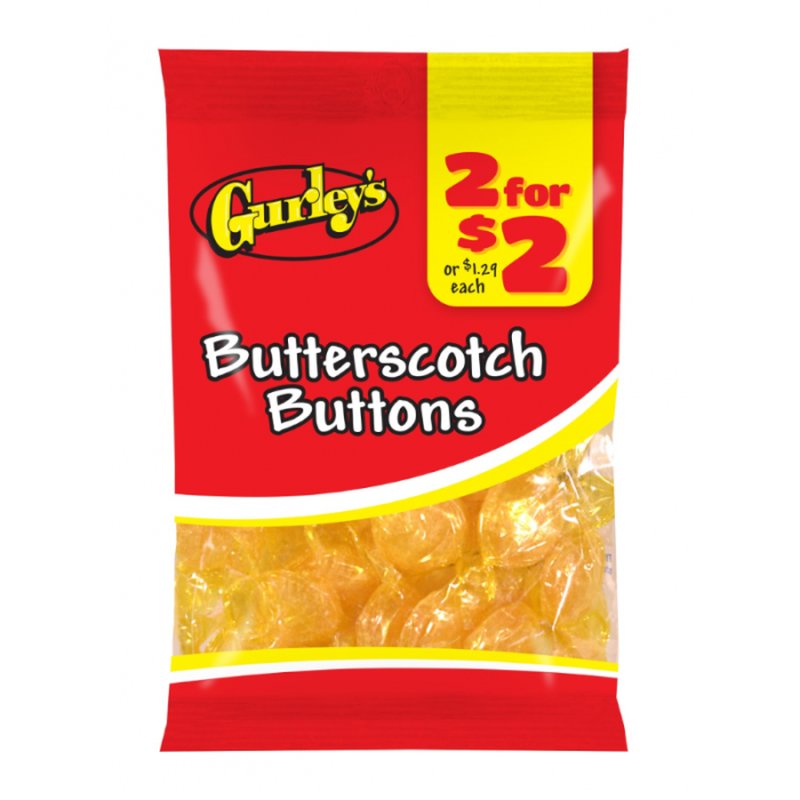 Gurleys Butterscotch Buttons 12 Count wholesale candy/snack retail distribution
