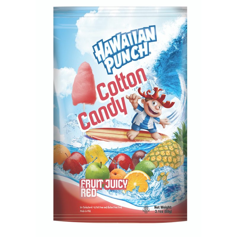 Hawaiian Punch Cotton Candy 3.1 oz wholesale candy/snack retail distribution