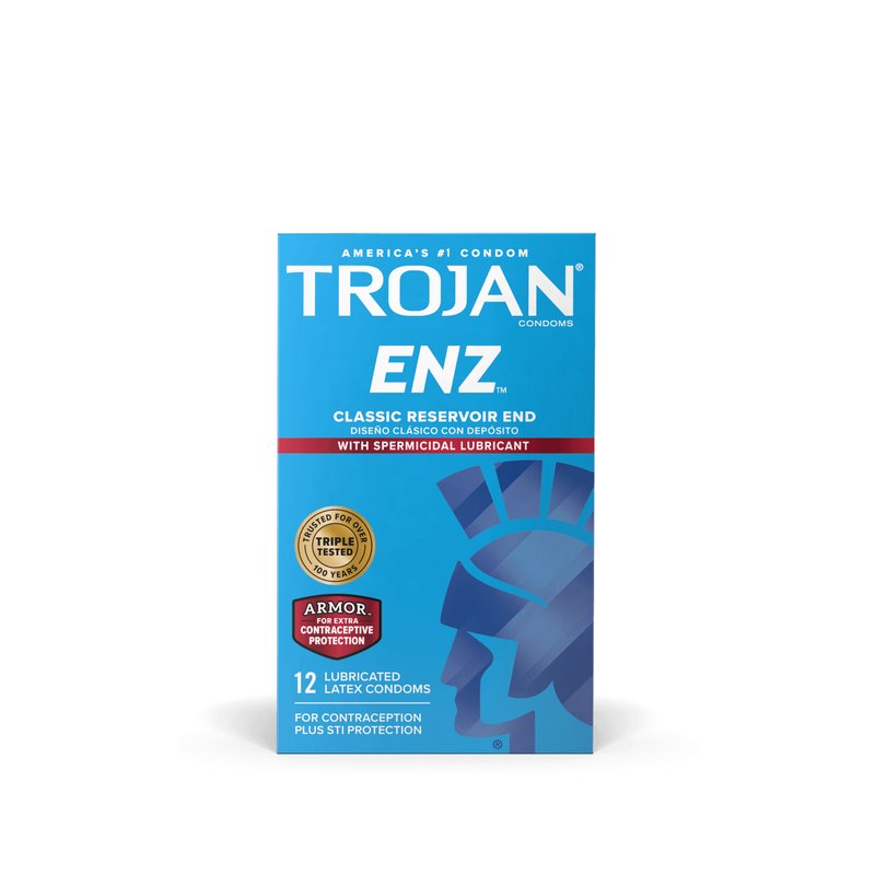 TROJAN ENZ Armor Lubricated Condoms 12-Pack wholesale trojan enz armor 6 pk retail distribution