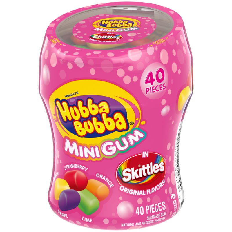 Hubba Bubba Skittles Flavored Bubble Gum 2.82 Oz (4 Count) wholesale candy/snack retail distribution