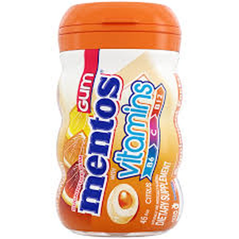 Mentos Gum Citrus Vitamins 6 Ct wholesale candy/snack retail distribution