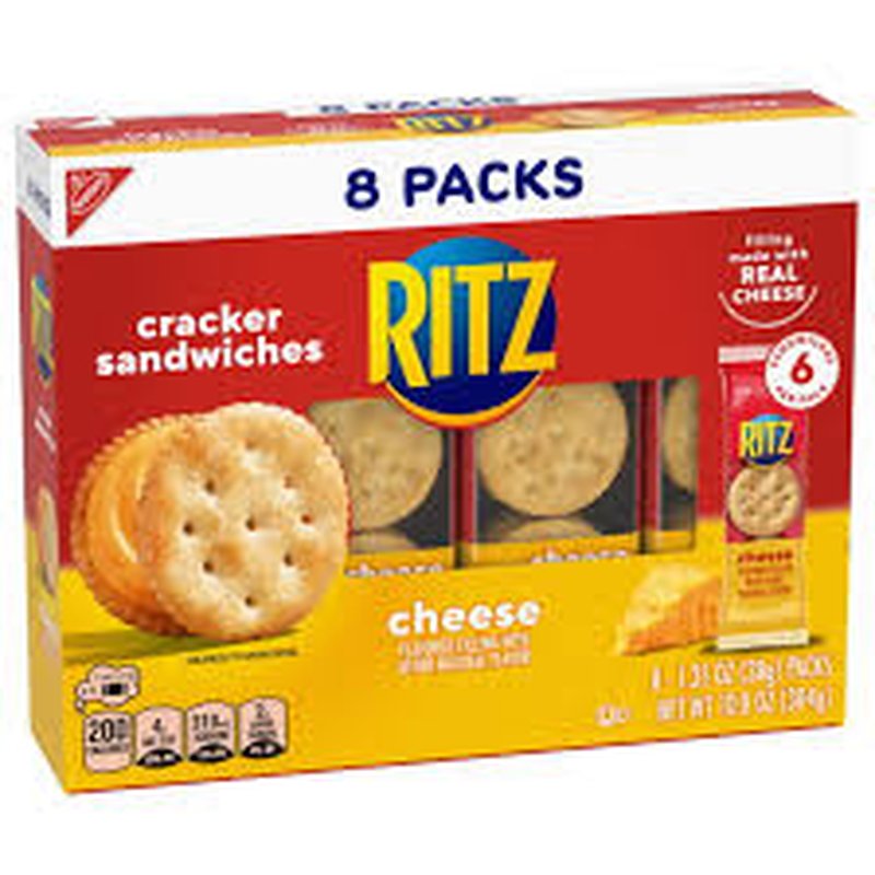 NBC Ritz Cheese Cracker Sandwiches 1.35 Oz 8 Count wholesale candy/snack retail distribution