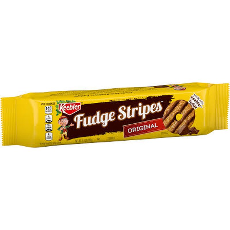 Keebler Fudge Stripes Cookies King Size 4.74 Oz Pack wholesale candy/snack retail distribution