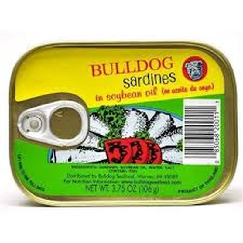 Bulldog Sardines in Soybean Oil 3.75 oz wholesale grocery retail distribution
